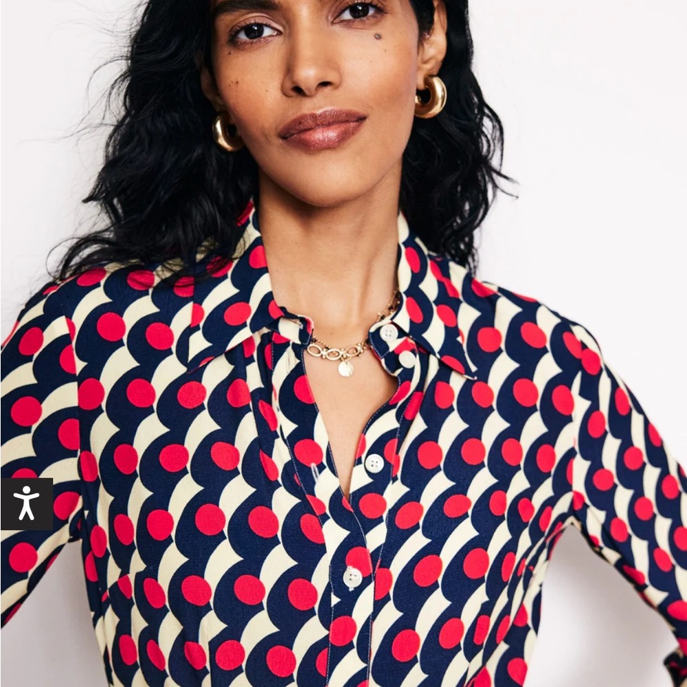 Chic Boden Kate Midi Shirt Dress